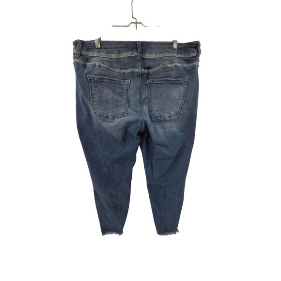 Kancun X Maureices Women's Straight Leg Denim Jeans Blue Size 18 Classic - Picture 4 of 7